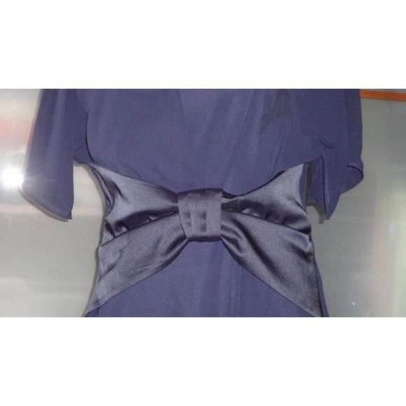 Cynthia Steffe Chiffon w/Satin Knot Bow Dress NEW - Picture 2 of 9